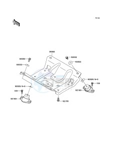 JET SKI 900 STX JT900-E2 FR drawing Engine Mount