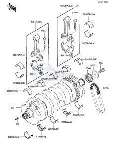 ZL 900 A [ELIMINATOR] (A1-A2) [ELIMINATOR] drawing CRANKSHAFT