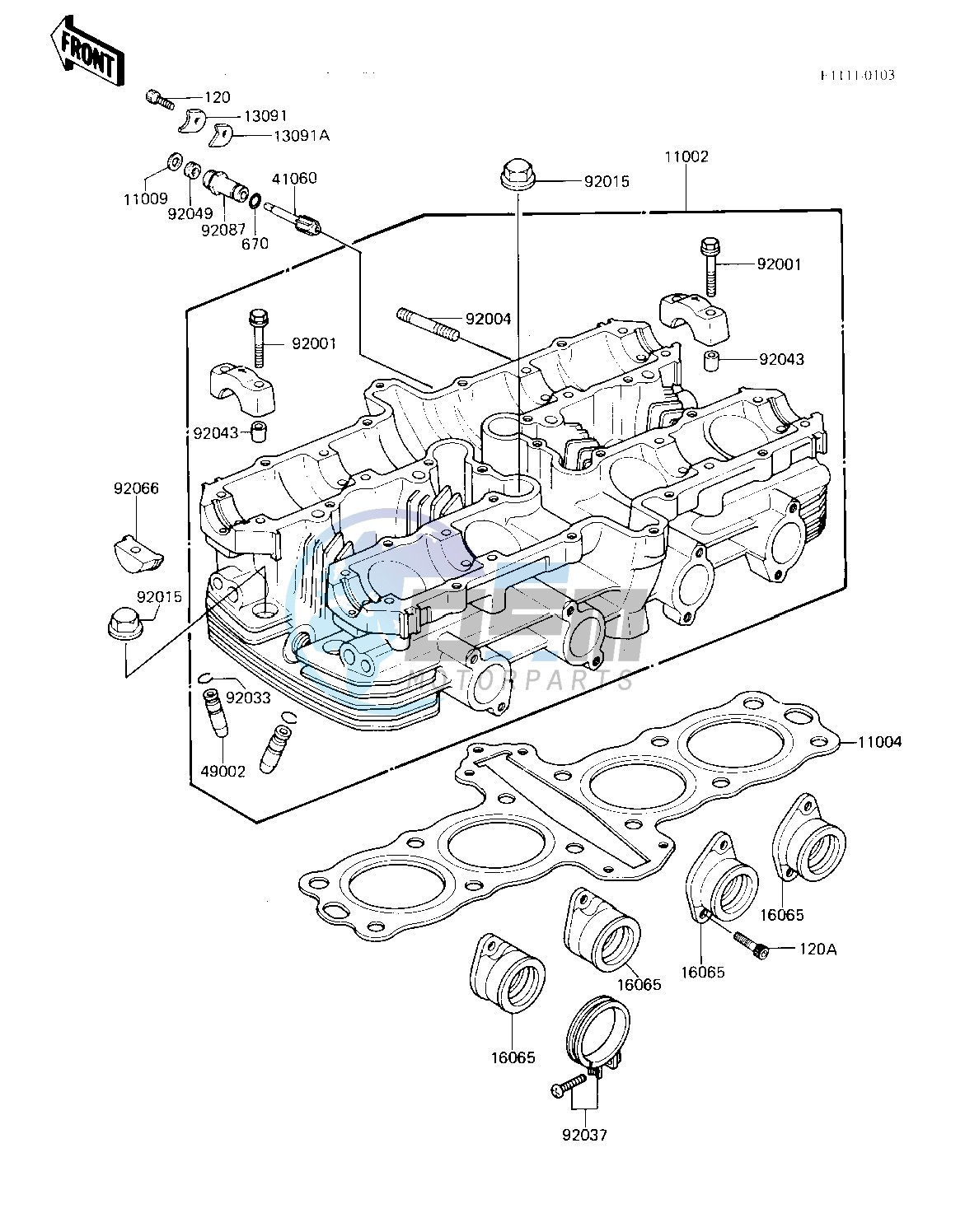 CYLINDER HEAD -- KZ550-A4- -