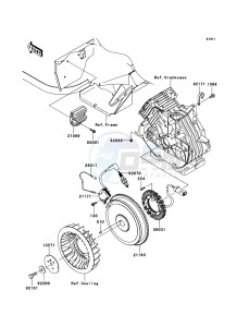 MULE 600 KAF400-B1 EU drawing Generator/Ignition Coil