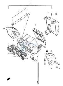 GSF1200A (E18) drawing AIR CLEANER