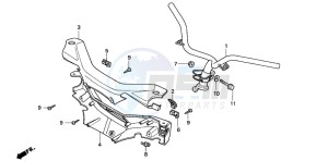 PK50SM WALLAROO drawing HANDLE PIPE/HANDLE COVER