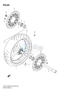 GSX-R1000 (E3-E28) drawing FRONT WHEEL