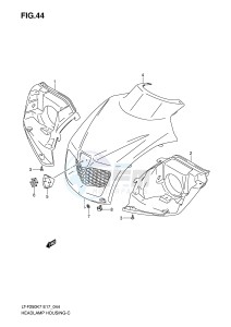 LT-F250 (E17) drawing HEADLAMP HOUSING