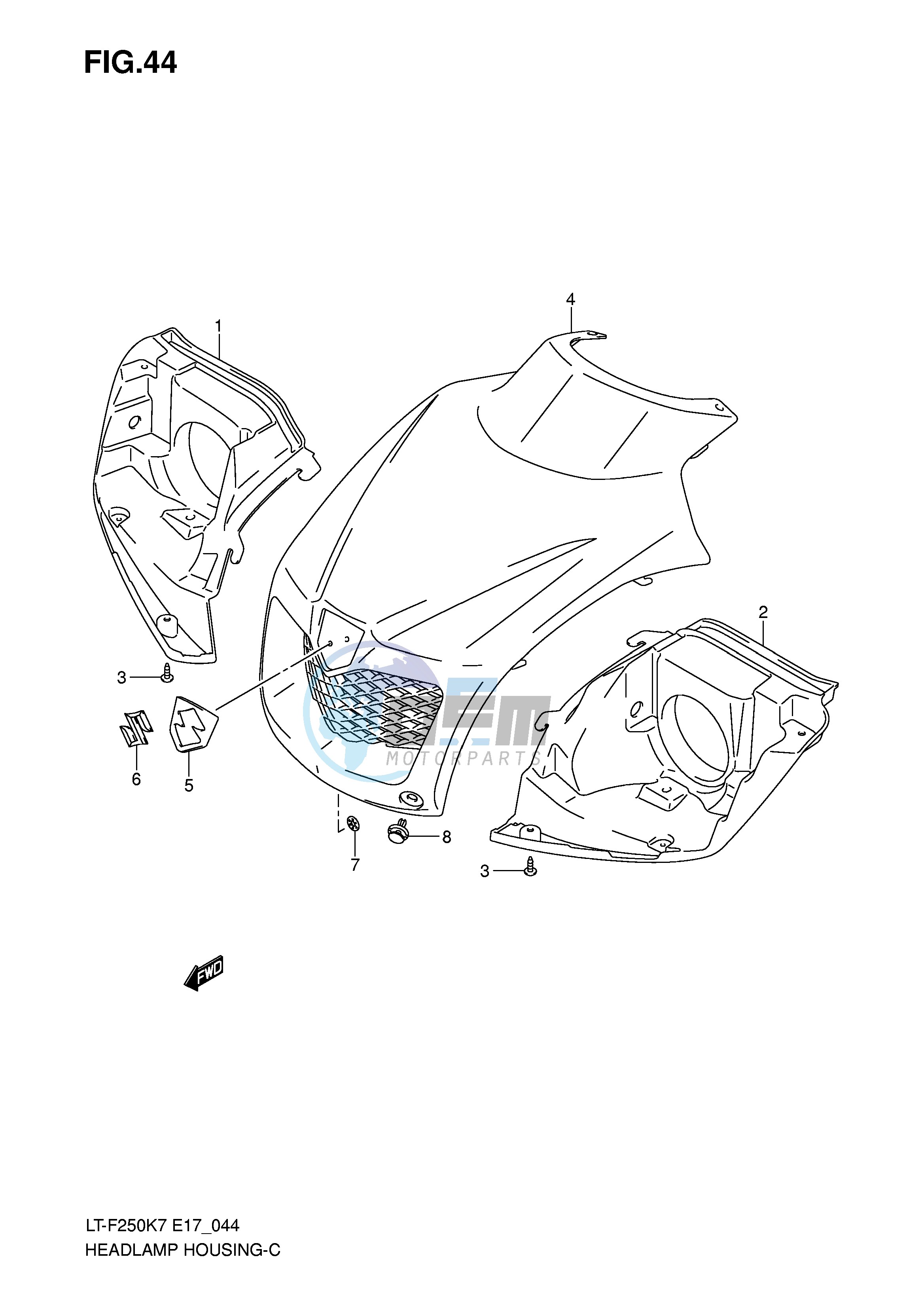 HEADLAMP HOUSING