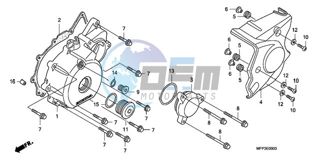 LEFT CRANKCASE COVER