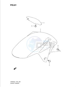 SV650/S drawing FRONT FENDER (SV650SL1 E2)