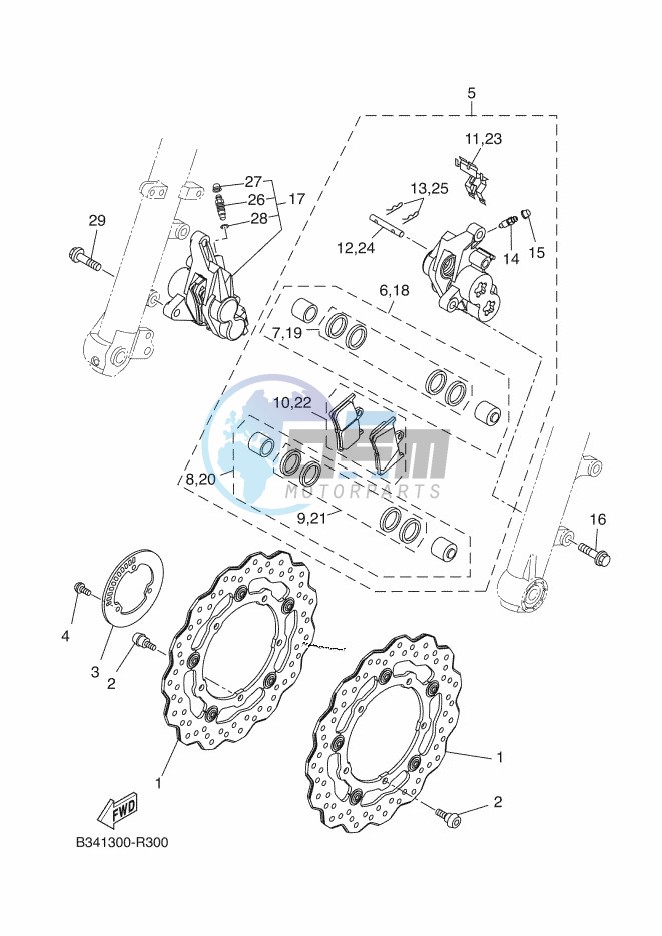 FRONT BRAKE CALIPER