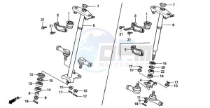 TRX300 FOURTRAX 300 drawing STEERING SHAFT