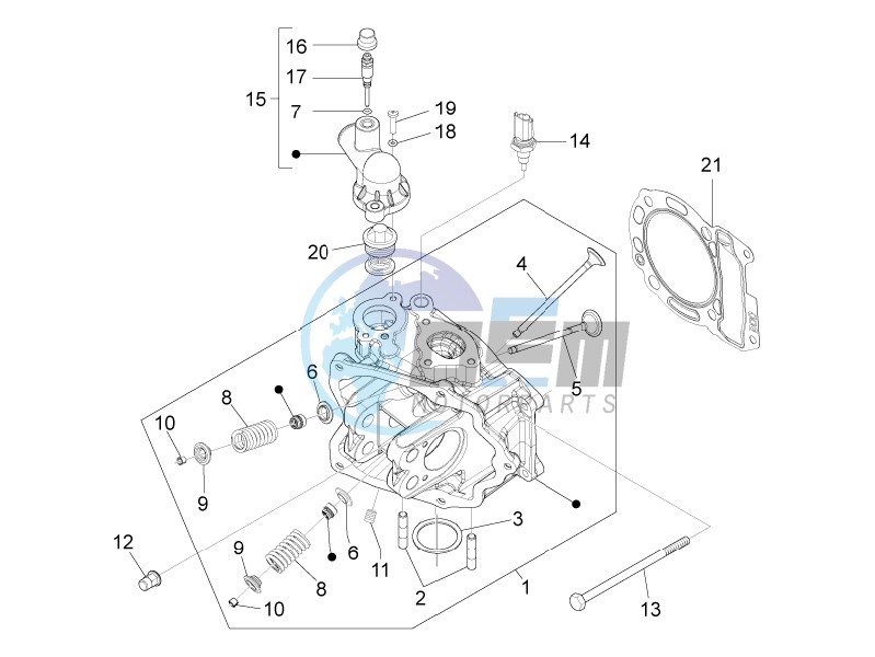 Cilinder head unit - Valve