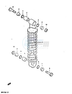 DR125S (Z-D) drawing SHOCK ABSORBER