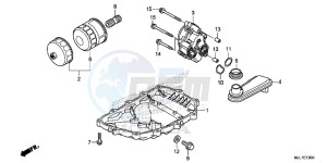 NC750DE Integra - NC750D Europe Direct - (ED) drawing OIL PAN/ OIL PUMP