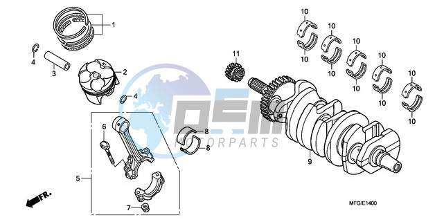 CRANKSHAFT/PISTON