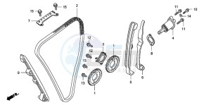 CB1300SA CB1300SUPERBOLD'OR drawing CAM CHAIN/TENSIONER