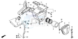 CRF100F drawing AIR CLEANER