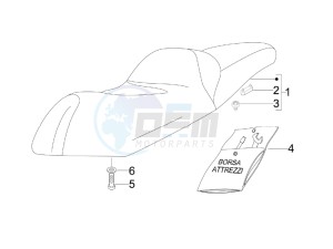 Nexus 125 ie e3 drawing Saddle seats - Tool roll