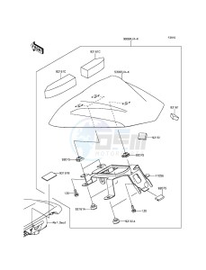 ER-6N_ABS ER650FFF XX (EU ME A(FRICA) drawing Accessory(Single Seat Cover)