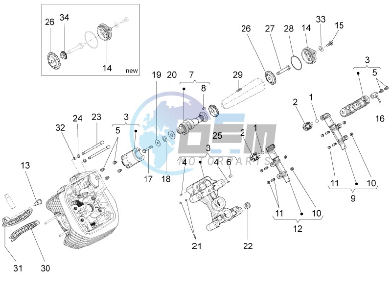 LH cylinder timing system