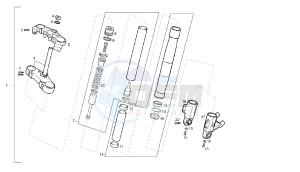 GPR REPLICA - GPR R - 50 CC VTHGR1D1A EU2 drawing FRONT FORK SEBAC