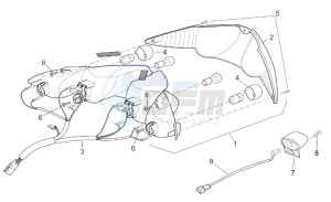 Sport City 125-200 e2 125-200-250 drawing Taillight