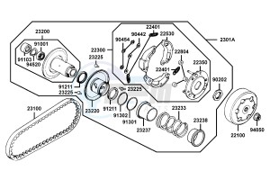 G-DINK 50 Netherlands drawing Driven Pulley