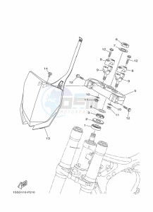 YZ125 (B0V2) drawing STEERING