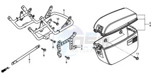 CBX750P2 drawing SIDE BOX/BUMPER (DK/PE/2DK/5DK/MO)