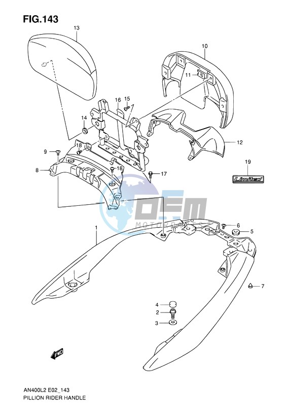 PILLION RIDER HANDLE