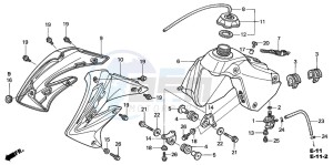 CR85R drawing FUEL TANK