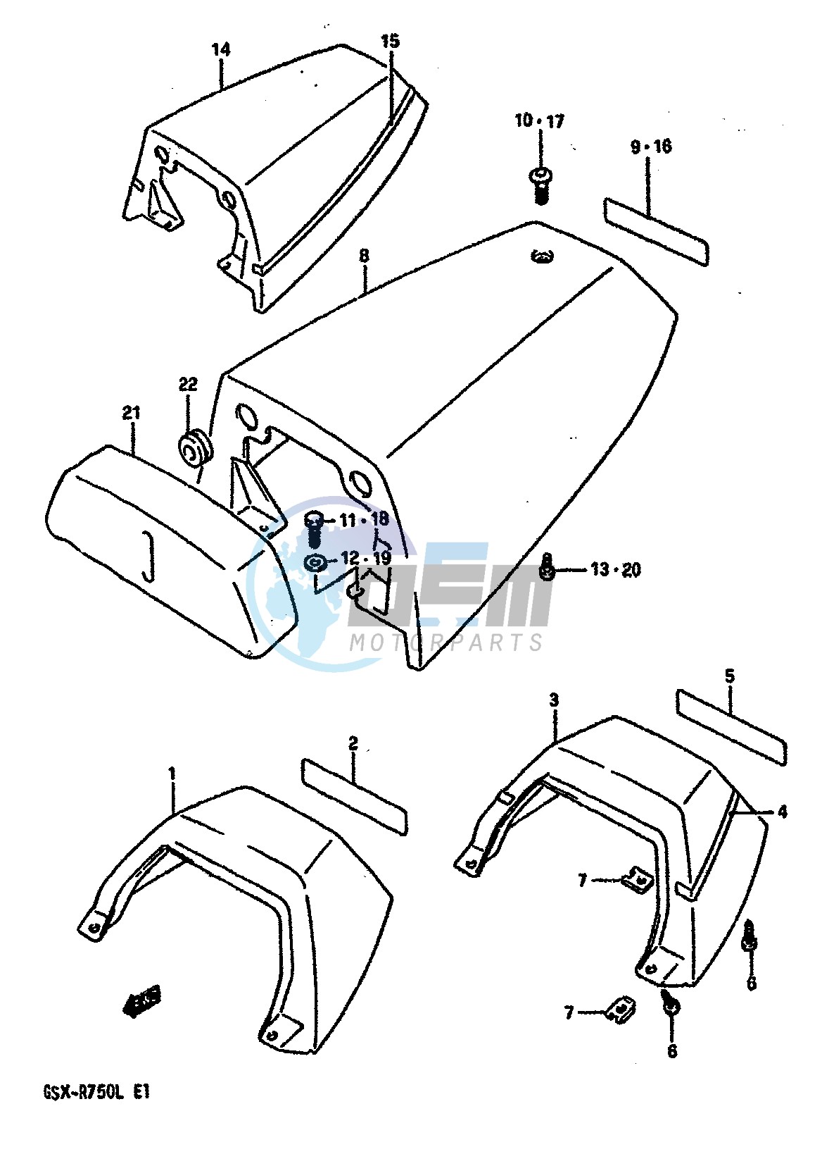 SEAT TAIL COVER (MODEL K)