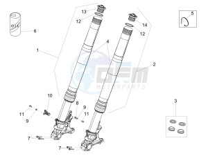 RSV4 1100 RACING FACTORY E4 ABS (NAFTA) drawing Front fork Ohlins