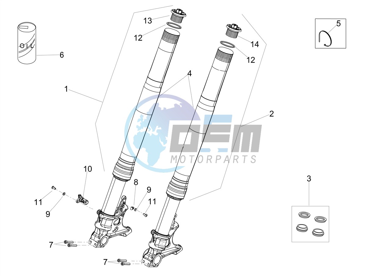 Front fork Ohlins