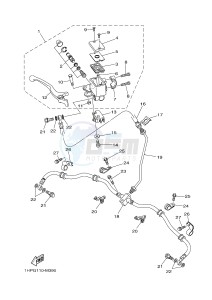 YFM700FWAD YFM7FGPLED GRIZZLY 700 EPS LIMITED EDITION (1HPY) drawing FRONT MASTER CYLINDER