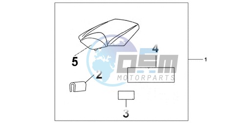 REAR SEAT COWL CANDY TAHITIAN BLUE