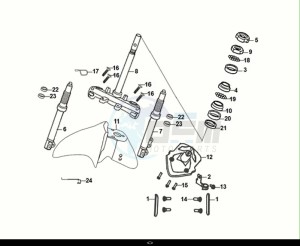 JET 14 50 (XC05W2-EU) (E5) (M1) drawing STEERING STEM - FRONT CUSHION