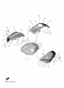 YZF690 YZF-R7 (BEBA) drawing FUEL TANK 2