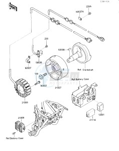 KLF 300 A [BAYOU 300] (A2) [BAYOU 300] drawing IGNITION_GENERATOR