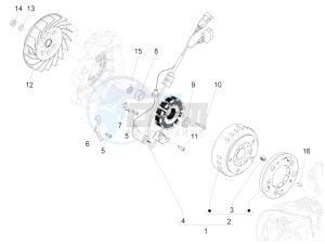 PRIMAVERA 125 4T 3V IE ABS-NOABS E3-E4 (EMEA) drawing Flywheel magneto