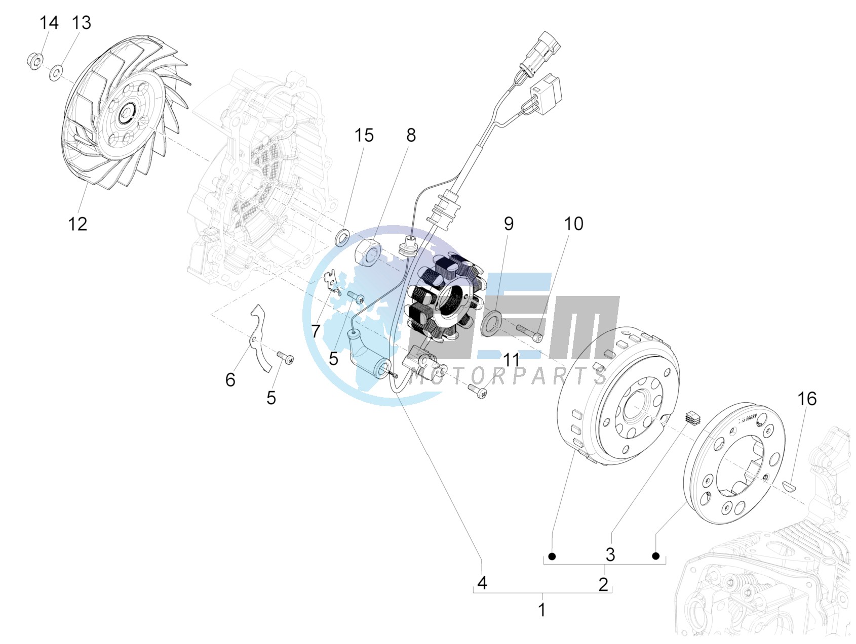 Flywheel magneto