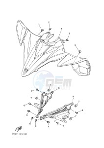 YFZ450R YFZ450RF (1TDE) drawing FRONT FENDER