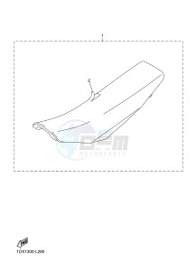 WR450F (1DX1 1DX2) drawing SEAT