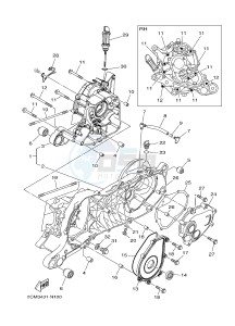 MW125A TRICITY 125 (2CMP 2CMR) drawing CRANKCASE