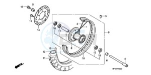 VT750C2F9 Australia - (U / KMH MME) drawing FRONT WHEEL