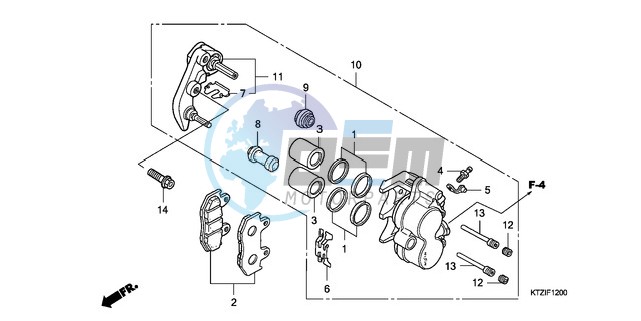 FRONT BRAKE CALIPER