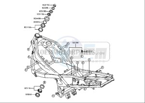 ZZR 600 (EU) drawing FRAME