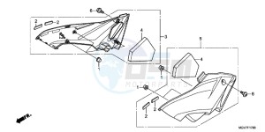 CBR600FC drawing SIDE COVER