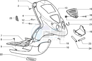 NRG 50 Extreme ZAPC220-210 drawing Front shield-Footboard-Spoiler