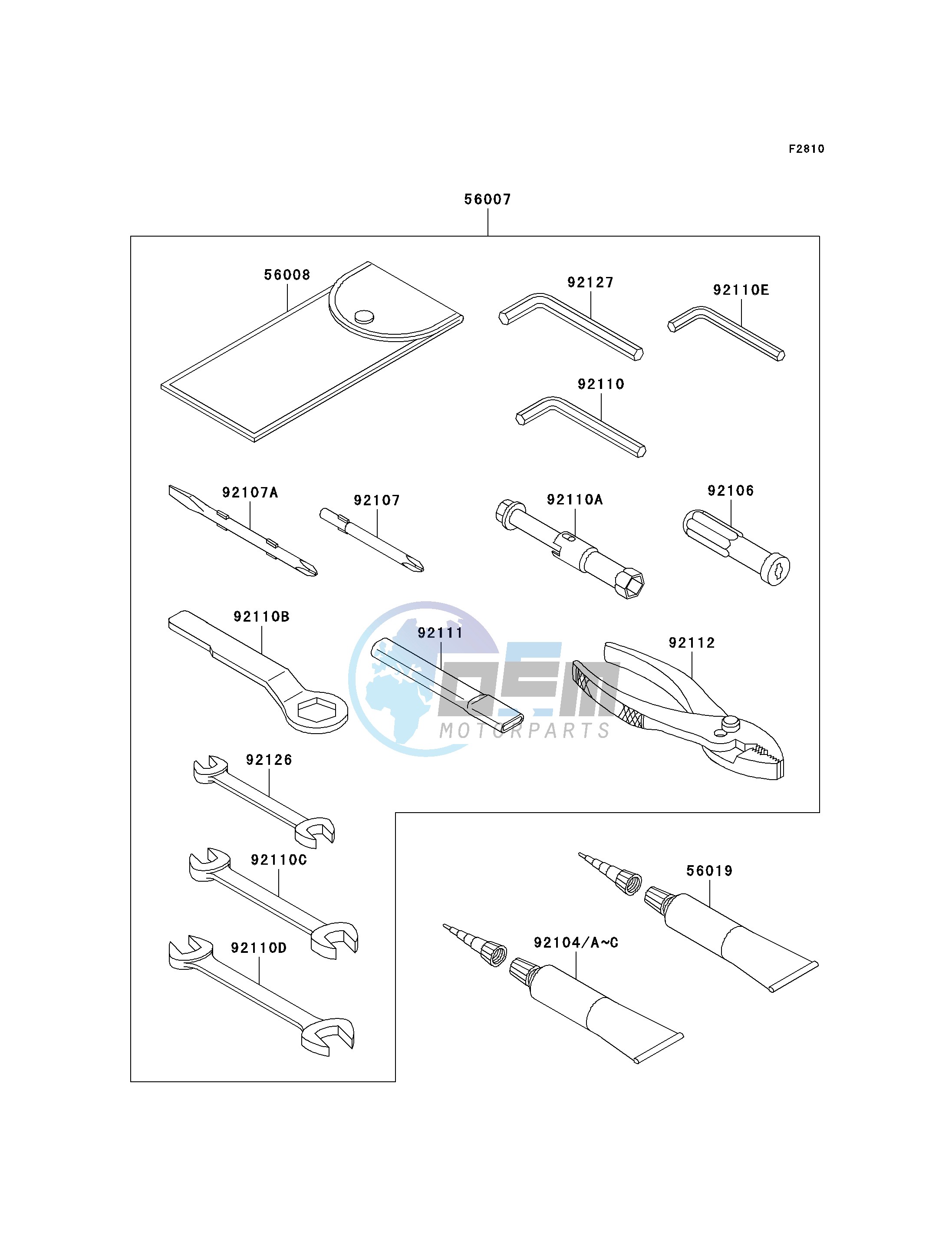 OWNERS TOOLS-- E8F- -