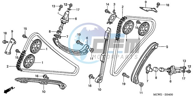 CAM CHAIN/TENSIONER