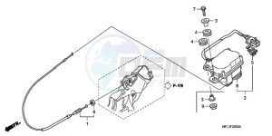 CBR1000RR9 France - (F / CMF REP) drawing SERVO MOTOR